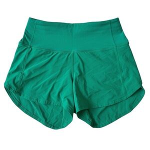Lululemon Speed Up High-Rise Lined Short 4" - Kelly Green SZ 2